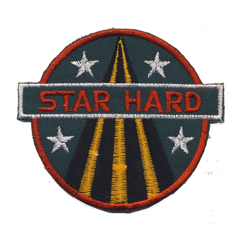 Triigitav aplikatsioon; "Star Hard", 7,5 x 6 cm