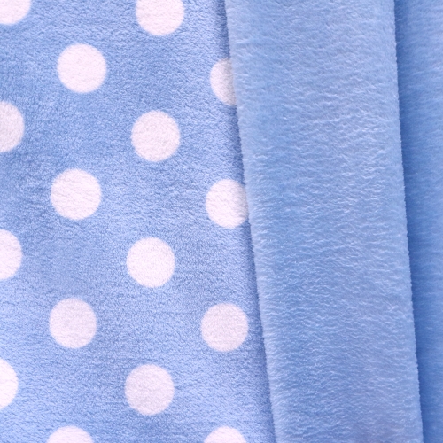 Pehme, karvane, suurte täppidega fliis (Flanelle Fleece), 150cm, 130.575