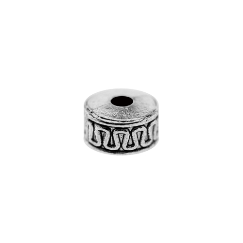 Reljeefse mustriga, kettakujuline, metallist vahedetail, 5 x 5mm