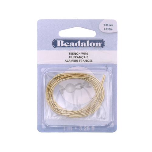 French Wire, vasktraat, ø0,80 mm; 1m, Beadalon JFFW0.8