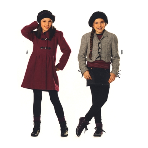 Mantel ja jakk 128- 164cm, Coat &amp; Jacket Burda 9532