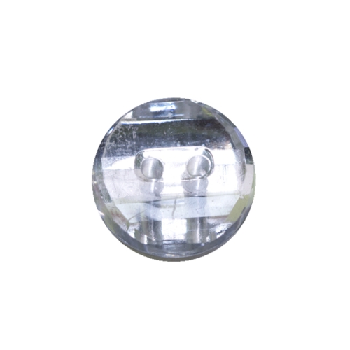 Ümar kristallilaadne akrüülnööp 15mm, 24L