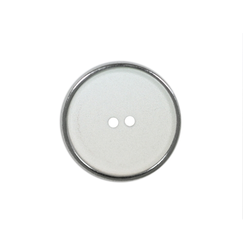 Matt, kõrgema metalläärega, kahe auguga plastiknööp, 23mm, 36L