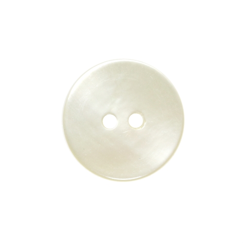 Pärlmutter, kahe auguga, sileda pinnaga plastiknööp, 20mm, 32L