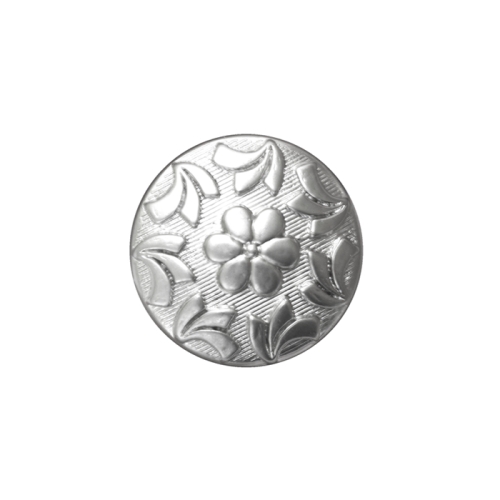 Metallilaadsest plastikust, reljeefse mustriga, kannaga nööp 19mm, 30L