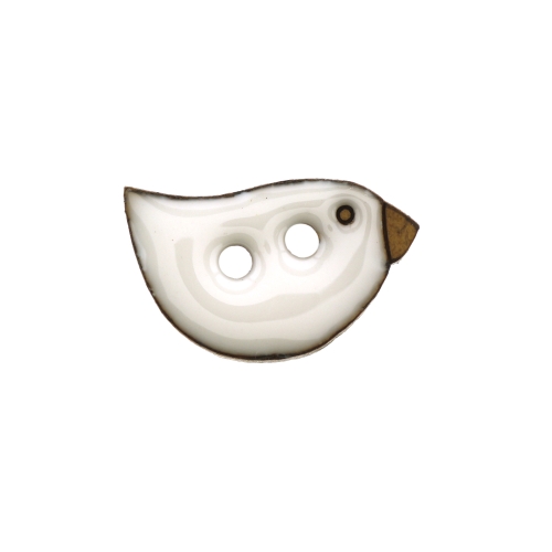 Naturaalne kookosnööp linnukujuline, kahe auguga 20x12mm, 32L