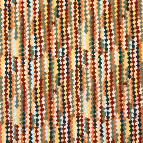 Ornamendimustriga, puuvillane kangas, Popelin Dixon, 150cm, POPPDI000