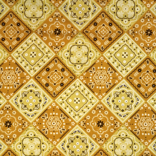 Puuvillane kangas, ornamendimustriga, 110cm, 245