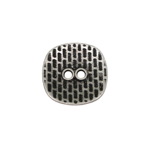 Reljeefse mustriga, kandiline, kahe auguga metallnööp, 21mm, 32L 