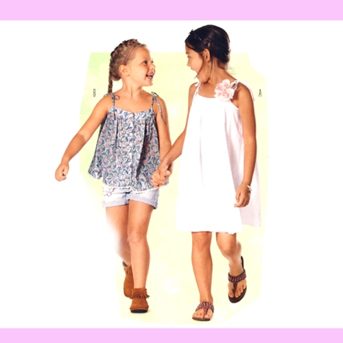Kleit ja plus 110 - 140cm, Dress &amp; top, Burda 9490