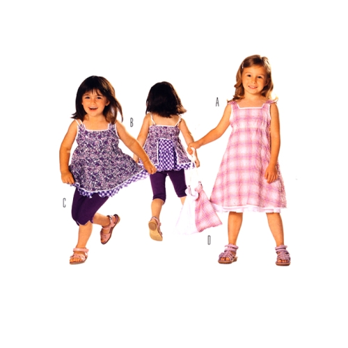 Kleidid, püksid &amp; kotike, Kasv 92-122 cm, Dress &amp; pants, Burda 9521
