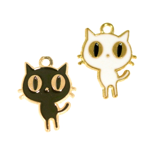 Kassikujuline, riputis, Jewelery Spacer with Cat, 19 x 15 x 2 mm