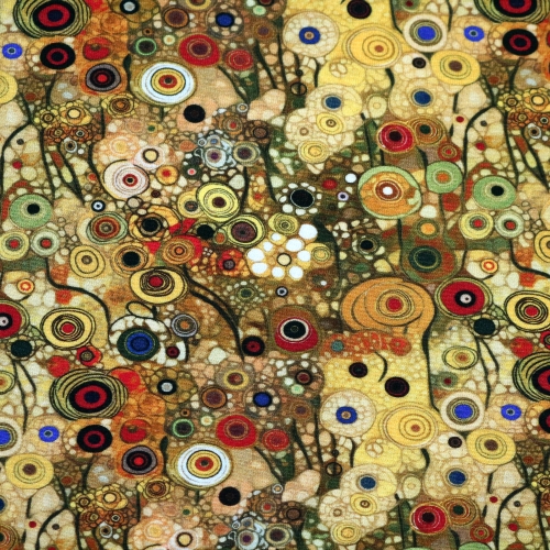 Maalilise ornamendiga, veniv viskooskangas, 150cm