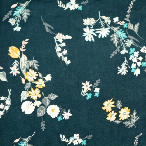 Lillemustriga, viskooskiud (rayon) kangas, 140cm, R-70906