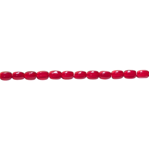 Ovaalne pikuti läbistatud auguga 6x4mm klaashelmes 