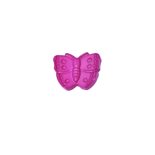 Liblikaga, kannaga plastiknööp, 14x11mm, 22L