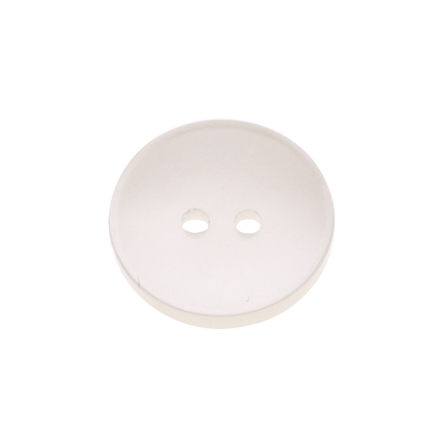 Lihtne kahe auguga, läbipaistev plastiknööp, 19mm/28L