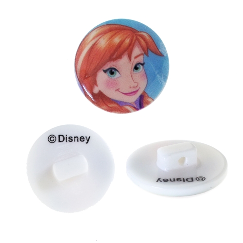 Kannaga plastnööp Frozen ø17mm, suurus: 28", Disney