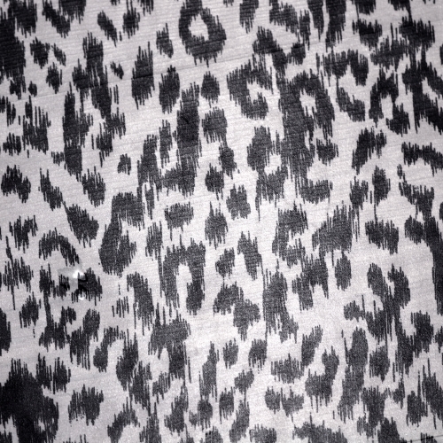 Leopardimustriga, täissiidist õhuline kangas, 140cm, 13204