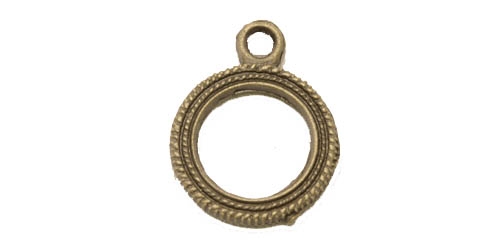 Metal Circular Charm, 16mm