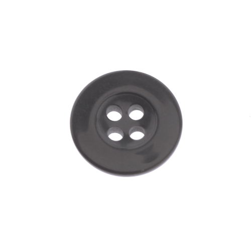 Keskelt kausjas, nelja auguga plastiknööp, 15mm, 24L