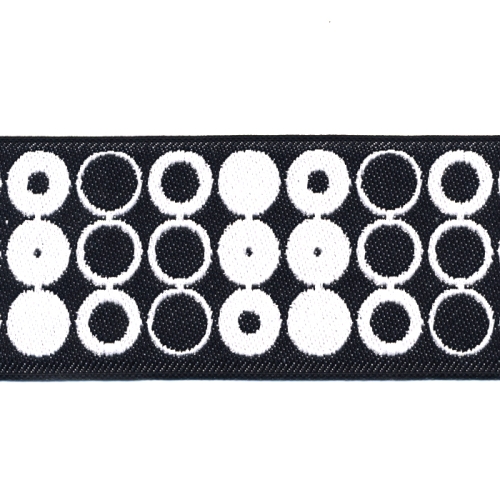 Värviline mummudega pael / Half cotton lace / 50mm #535