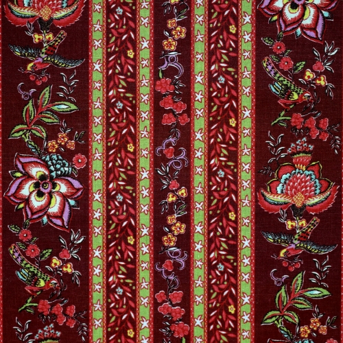 Lilleornamendiga ja triibumustriga, puuvilla cretonne kangas 158cm, LSD120001