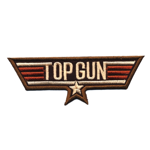 Triigitav aplikatsioon, Filmiteemaline logo Tippkutt "Top Gun" logo 11 x 4 cm
