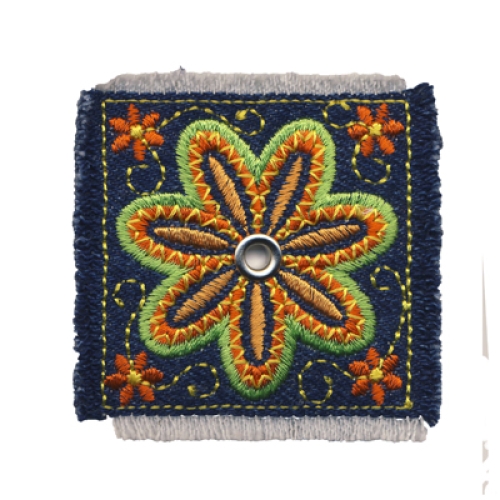 Triigitav aplikatsioon; Lilleke, 6 x 6 cm