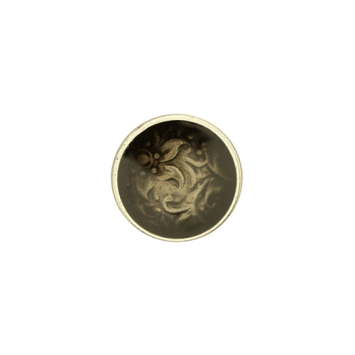 Reljeefse mustriga, sileda lakitud pinnaga, kannaga metallnööp 15mm, 24L