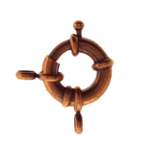 Karabiinhaak päästerõngakujuline, kahe riputusaasaga, 17 x 17 x 2,5 mm