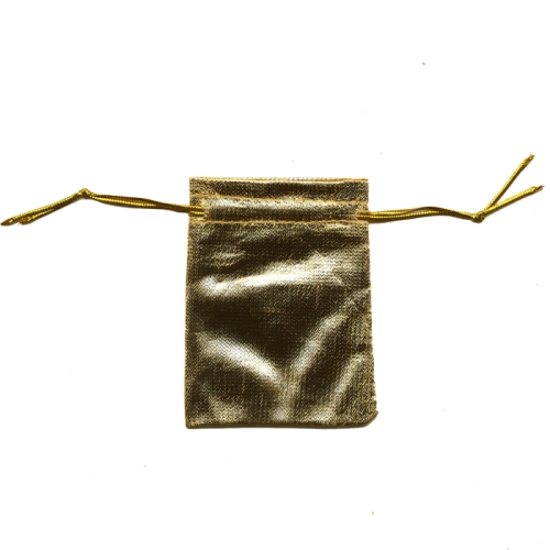 Riidest metallik pidulik kinkekott 9x6,5cm