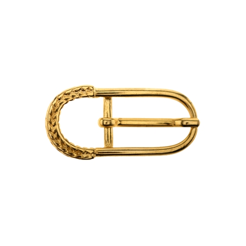 Ovaalne põimitud mustriga metallpannal 45x22 mm rihmale laiusega 15 mm
