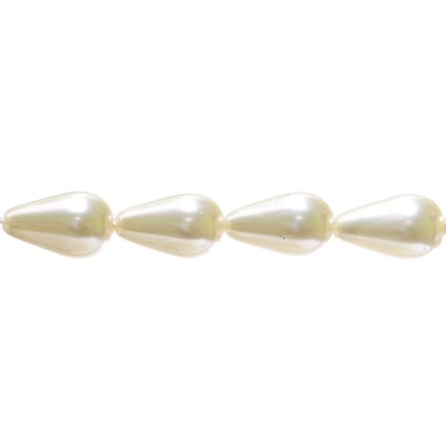 Tilgakujulised pärlmutter klaashelmed 18x10mm