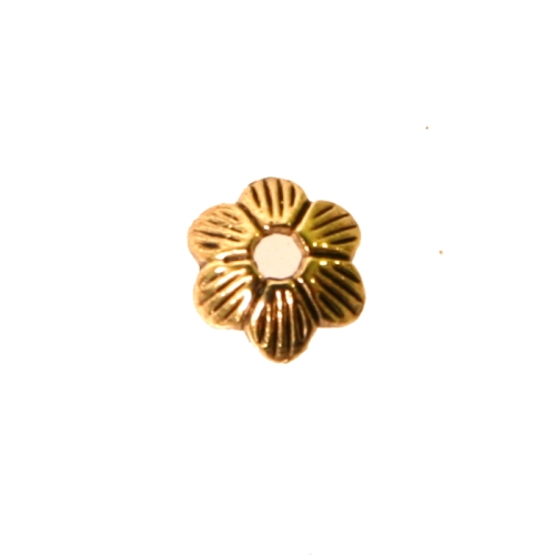 Lillekujuline, reljeefse mustriga pärlikübar , Bead Cup ,8x3mm