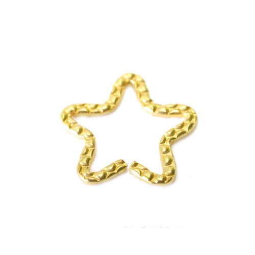 Metal Star Charm, 25 x 2mm
