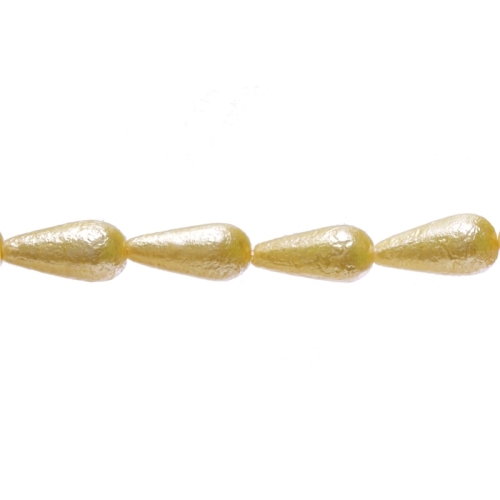 Tilgakujulised krobeline pärlmutter klaashelmed 19x10mm