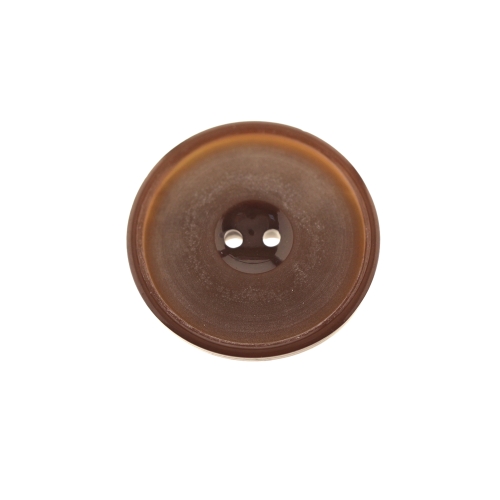 Kõrge servaga, matt, kahe auguga plastiknööp, läbimõõduga 25mm/40L