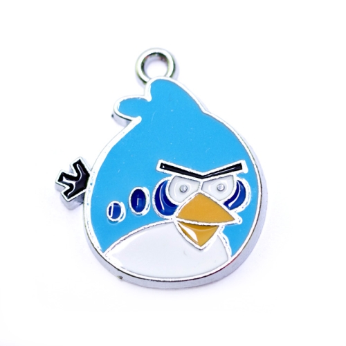 "Tige Tibu/ Angry Birds" metallist, värviline riputis aasaga / 25 x 21mm