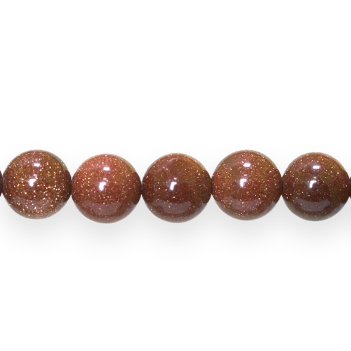 Ümarad kuldsest liivakivist helmed, 10mm