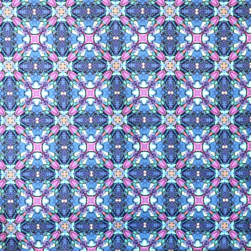 Kaleidoskoobi ornamendiga, puuvillane kangas, 110 cm, Butterfly Garden, Winterprint, PWWP002