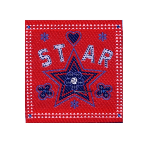 Triigitav aplikatsioon, "Star" täheke 7 x 6,5 cm