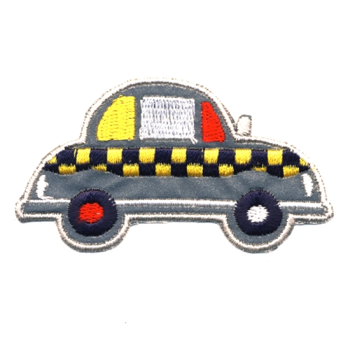 Triigitav aplikatsioon, Helkuraplikatsioon, takso Embroidered Iron-On Patch; 7,5 x 4,5 cm