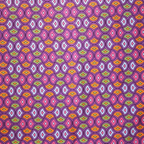 Ornamendimustriga, puuvillane popliinkangas "Spirit Poplin", 150cm, 7006