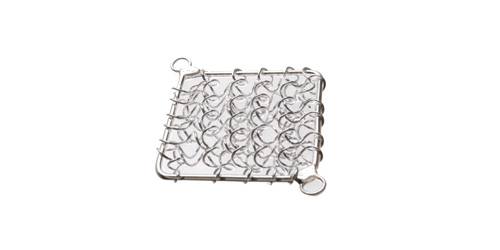 Square Spiral Wire Charm, 28mm