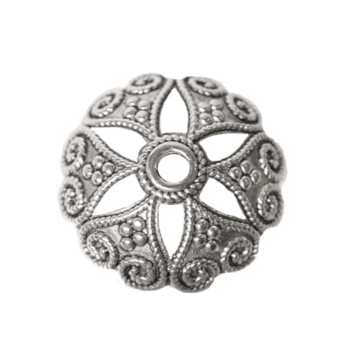 Kausjas, antiikse mustriga pärlikübar, Bead Cup, 20 x 20 x 7mm