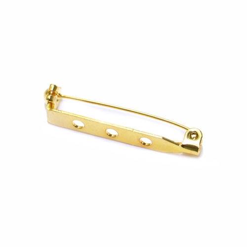 3-Eyelet Pin-On Brooch, 32 mm