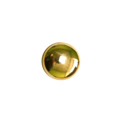 Ümar, poolkera kujuline, kannaga metallnööp, 15mm/24L