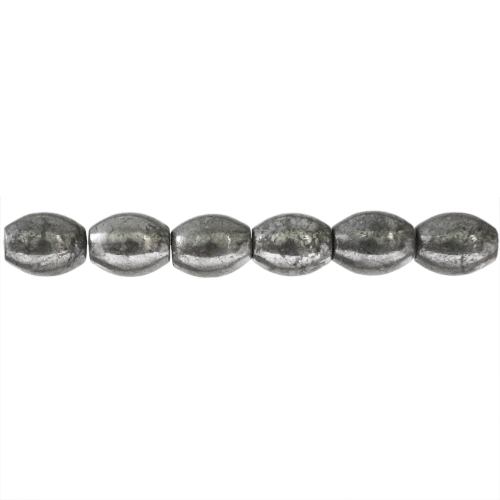 Püriidist, ovaalne helmes, 10 x 8mm