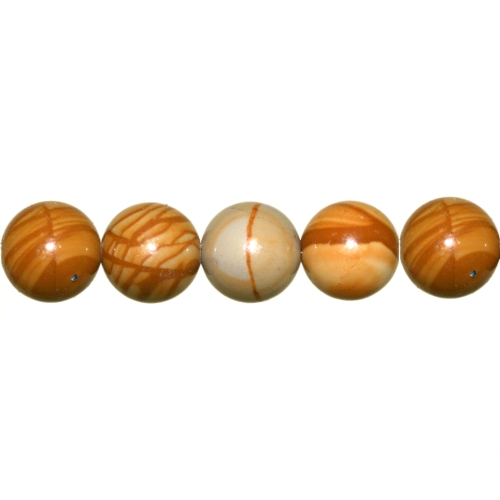 Ümarad naturaalsest Grain Stone kivist helmed, 8mm